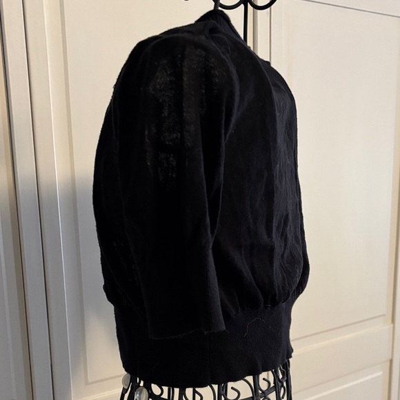 Express Black Cropped Cardigan - Picture 3 of 4